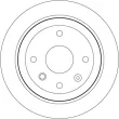 Jeu de 2 disques de frein arrière TRW DF7381 - Visuel 2
