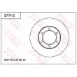 Jeu de 2 disques de frein avant TRW DF7412 - Visuel 1