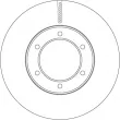 Jeu de 2 disques de frein avant TRW DF7412 - Visuel 2