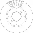 Jeu de 2 disques de frein avant TRW DF7452 - Visuel 2