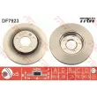 Jeu de 2 disques de frein avant TRW DF7923 - Visuel 1