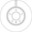 Jeu de 2 disques de frein avant TRW DF7923 - Visuel 2
