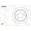 Jeu de 2 disques de frein arrière TRW DF7960 - Visuel 1