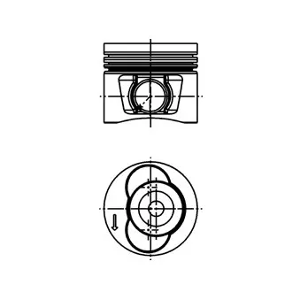 Piston KOLBENSCHMIDT 40715610