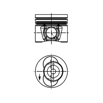 Piston KOLBENSCHMIDT 40734620