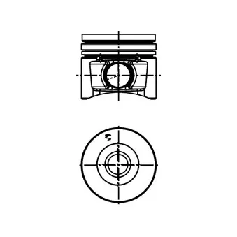 Piston KOLBENSCHMIDT 40743600