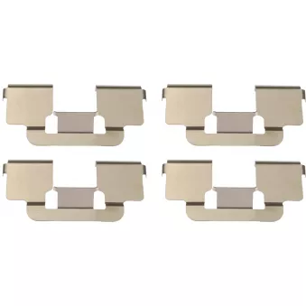 Kit d'accessoires, plaquette de frein à disque TRW PFK740