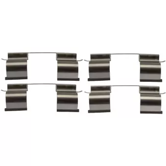 Kit d'accessoires, plaquette de frein à disque TRW PFK746