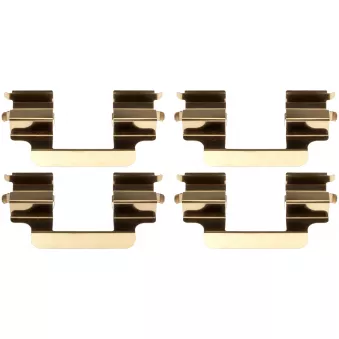 Kit d'accessoires, plaquette de frein à disque TRW PFK809