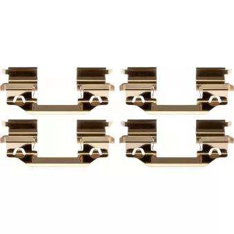 Kit d'accessoires, plaquette de frein à disque TRW PFK810