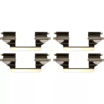 Kit d'accessoires, plaquette de frein à disque TRW PFK817