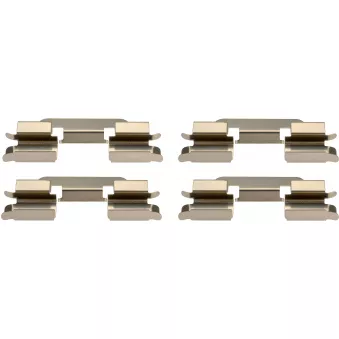 Kit d'accessoires, plaquette de frein à disque TRW PFK818