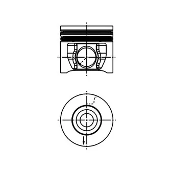Piston KOLBENSCHMIDT 40830620