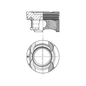 Piston KOLBENSCHMIDT 40853600