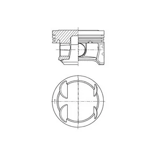 Piston KOLBENSCHMIDT 41006610