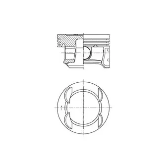 Piston KOLBENSCHMIDT 41007600