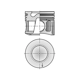 Piston KOLBENSCHMIDT 41008600