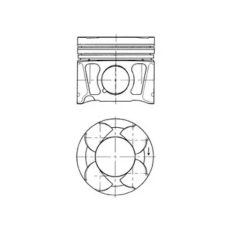 Piston KOLBENSCHMIDT 41070600