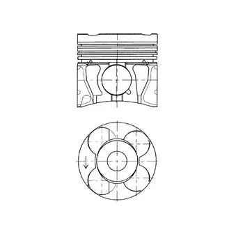 Piston KOLBENSCHMIDT 41071600