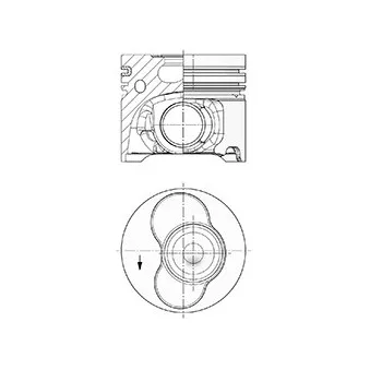 Piston KOLBENSCHMIDT 41092600