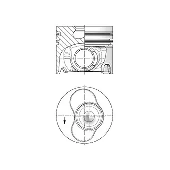 Piston KOLBENSCHMIDT 41093600