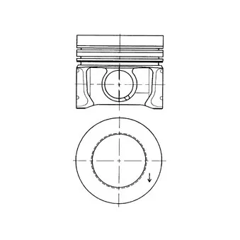 Piston KOLBENSCHMIDT 41095620