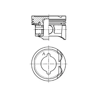 Piston KOLBENSCHMIDT 41284600