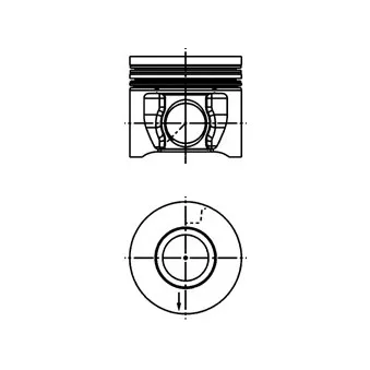 Piston KOLBENSCHMIDT 41285620