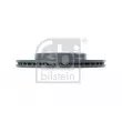 Jeu de 2 disques de frein arrière FEBI BILSTEIN 106349 - Visuel 3