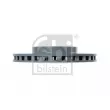 Jeu de 2 disques de frein avant FEBI BILSTEIN 106605 - Visuel 3