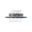 Jeu de 2 disques de frein arrière FEBI BILSTEIN 108483 - Visuel 3