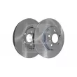 Jeu de 2 disques de frein avant FEBI BILSTEIN 108632 - Visuel 2