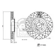 Jeu de 2 disques de frein avant FEBI BILSTEIN 171465 - Visuel 2