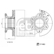 Jeu de 2 disques de frein arrière FEBI BILSTEIN 171483 - Visuel 3