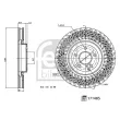 Jeu de 2 disques de frein avant FEBI BILSTEIN 171485 - Visuel 3