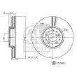 Jeu de 2 disques de frein avant FEBI BILSTEIN 171503 - Visuel 3