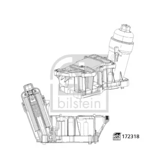 Boîtier, filtre à huile FEBI BILSTEIN 172318