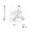 Triangle ou bras de suspension (train avant) FEBI BILSTEIN 174202 - Visuel 2