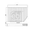 Filtre, air de l'habitacle FEBI BILSTEIN 174437 - Visuel 3