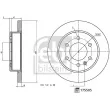 Jeu de 2 disques de frein arrière FEBI BILSTEIN 175505 - Visuel 3