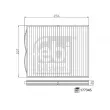 Filtre, air de l'habitacle FEBI BILSTEIN 177345 - Visuel 3