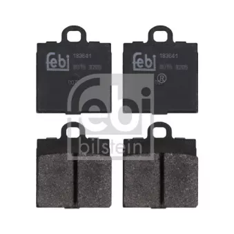 Jeu de 4 plaquettes de frein avant FEBI BILSTEIN 183641