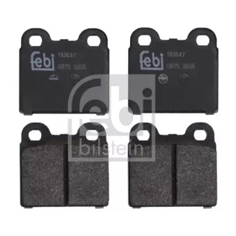 Jeu de 4 plaquettes de frein avant FEBI BILSTEIN 183647