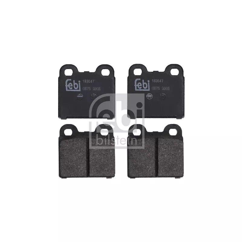 Jeu de 4 plaquettes de frein avant FEBI BILSTEIN 183647