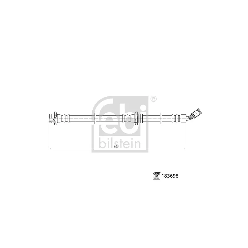 Flexible de frein avant gauche FEBI BILSTEIN 183698
