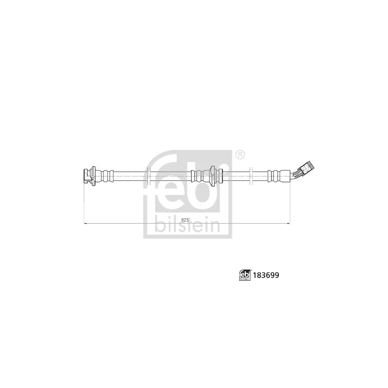 Flexible de frein avant droit FEBI BILSTEIN 183699