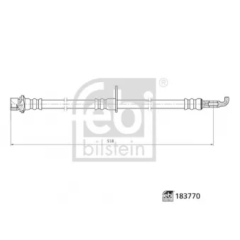 Flexible de frein arrière droit FEBI BILSTEIN 183770
