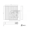 Filtre, air de l'habitacle FEBI BILSTEIN 184211 - Visuel 3