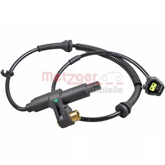 Capteur, vitesse de roue METZGER 09001318