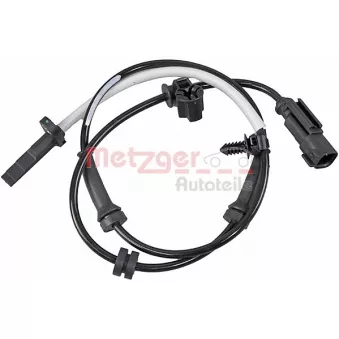 Capteur, vitesse de roue METZGER 09001454